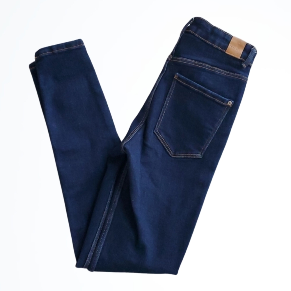 Zara Women's Skinny Jeans - Dark Blue